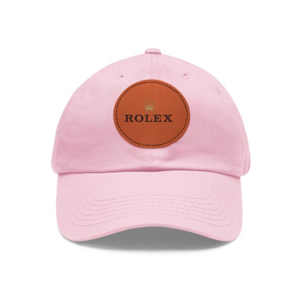 Dad Hat with Leather Patch (Round) - Image 37