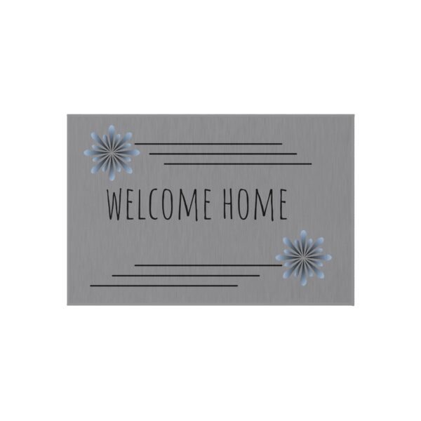 Welcome Home Outdoor Rug - Cozy Gray Decor for Entryways