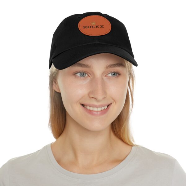 Dad Hat with Leather Patch (Round) - Image 20