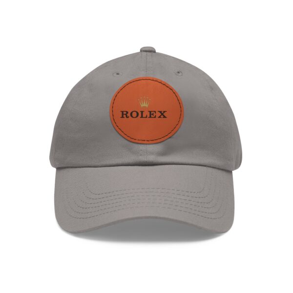 Dad Hat with Leather Patch (Round) - Image 49