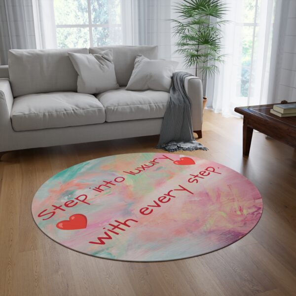 Luxury Round Rug - Step into Comfort with Every Step - Soft Decorative Area Mat