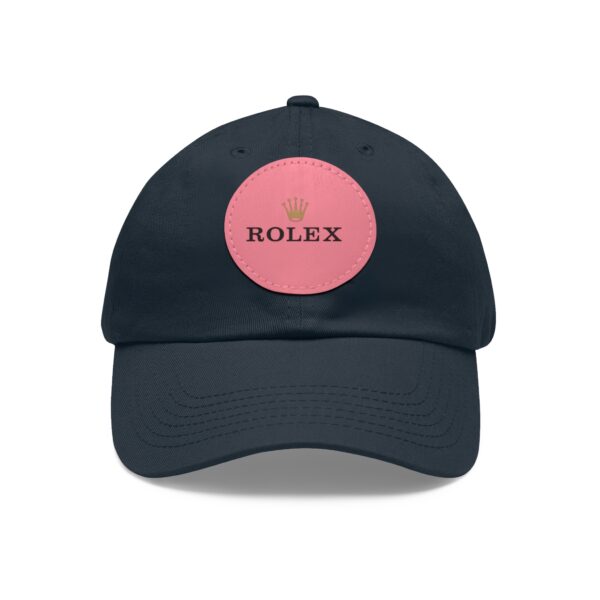 Dad Hat with Leather Patch (Round) - Image 29