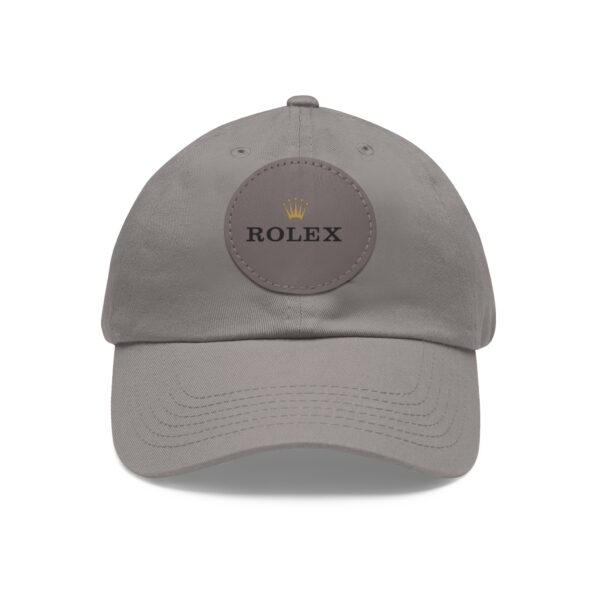 Dad Hat with Leather Patch (Round) - Image 45