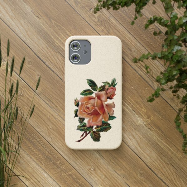 Floral Biodegradable Phone Case - Eco-Friendly Rose Design - Image 7