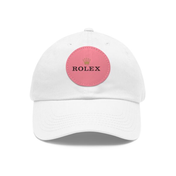 Dad Hat with Leather Patch (Round) - Image 9