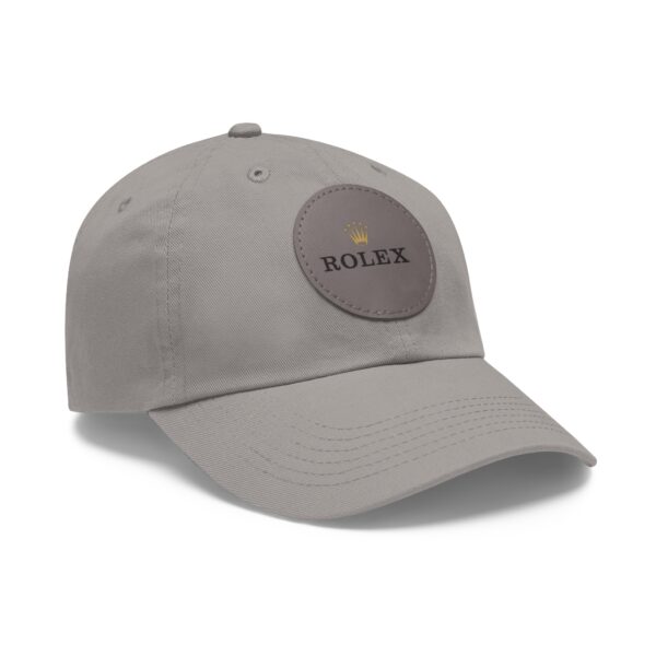 Dad Hat with Leather Patch (Round) - Image 46