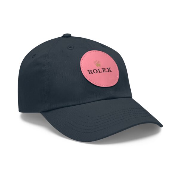 Dad Hat with Leather Patch (Round) - Image 30