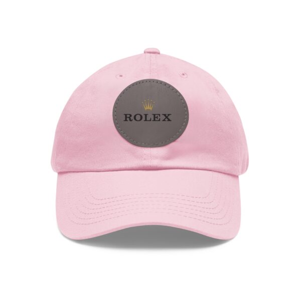 Dad Hat with Leather Patch (Round) - Image 33