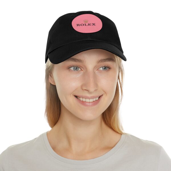 Dad Hat with Leather Patch (Round) - Image 24