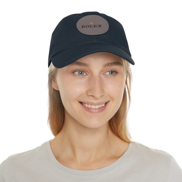 Dad Hat with Leather Patch (Round) - Image 28