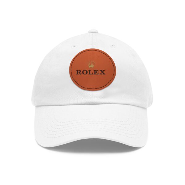 Dad Hat with Leather Patch (Round) - Image 5