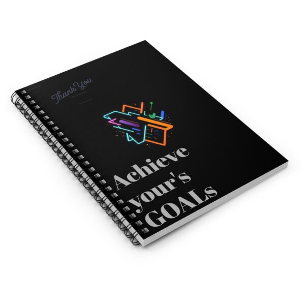 Achieve Your Goals Spiral Notebook - Ruled, Inspirational Design for Motivation - Image 3