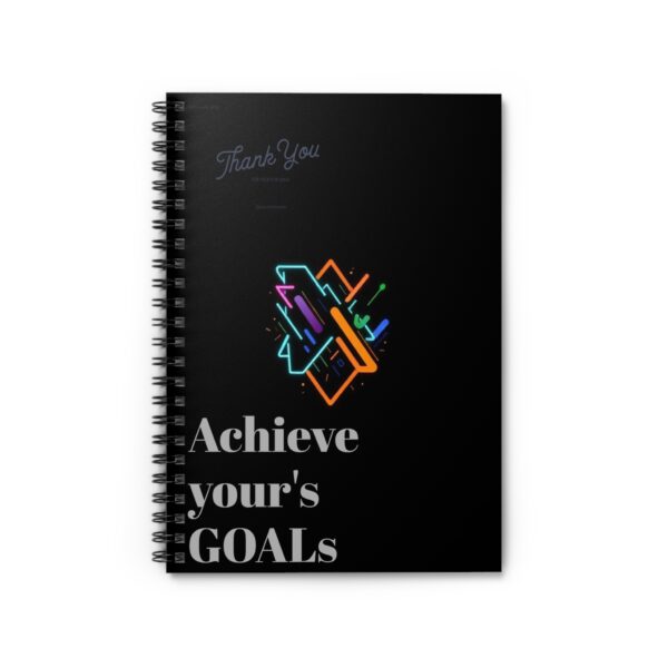 Achieve Your Goals Spiral Notebook - Ruled, Inspirational Design for Motivation - Image 2