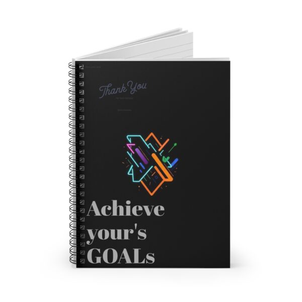 Achieve Your Goals Spiral Notebook - Ruled, Inspirational Design for Motivation